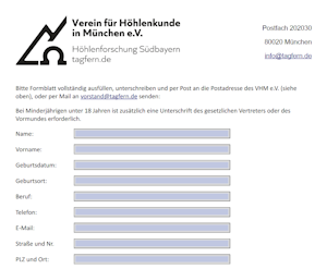 Aufnahmeantrag